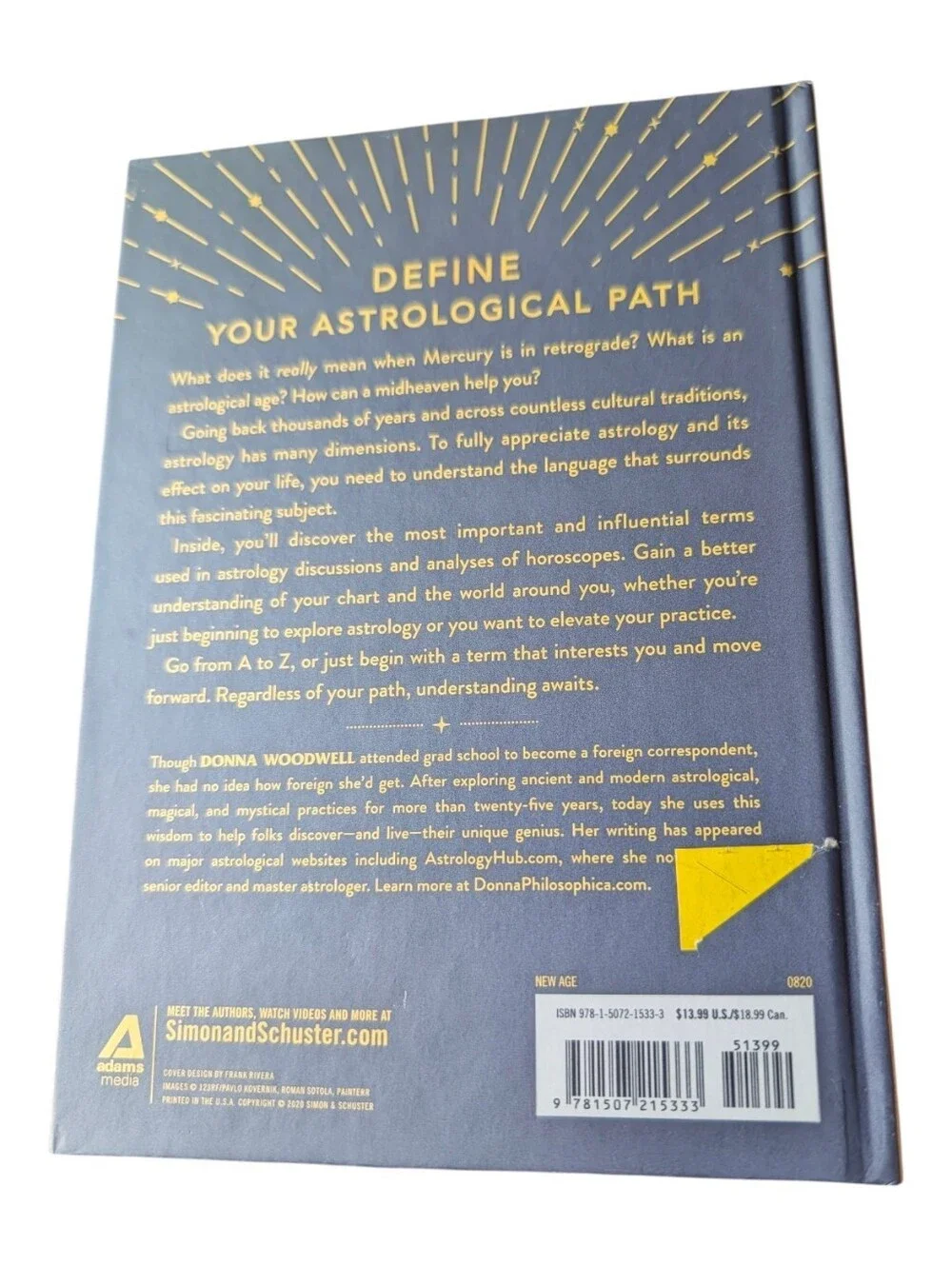 The Astrology Dictionary Cosmic Knowledge From A To Z Hardback Book
